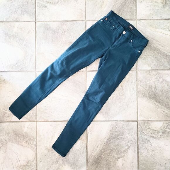 Hudson Jeans Women's Size 26 Nico Super Skinny Jeans, Dark Green - Picture 1 of 8
